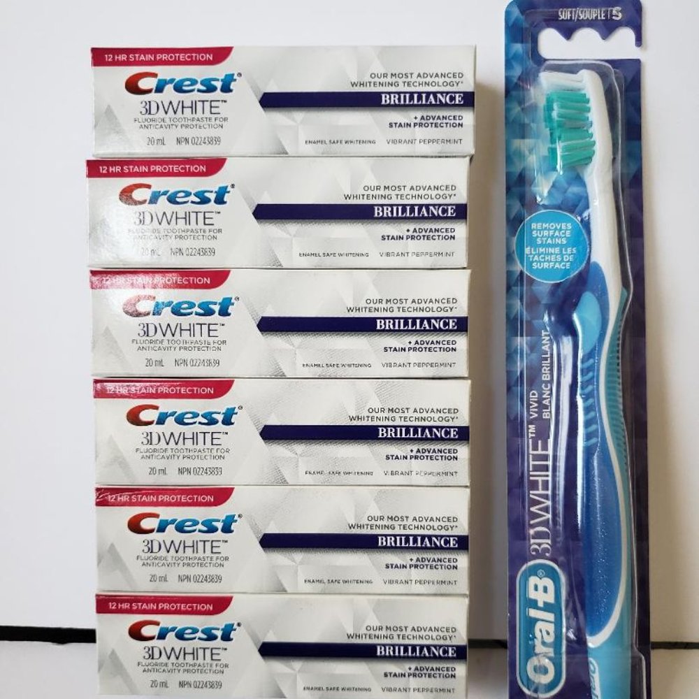 Crest 3D Brilliance Whitening toothpaste & brush!